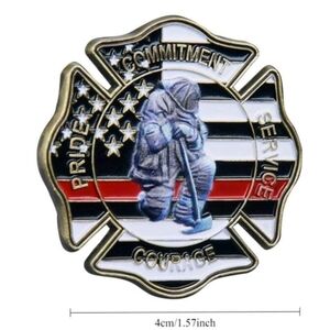 Firefighter Pride Commitment Service Coin